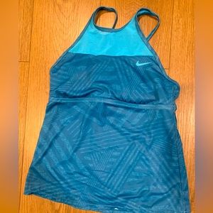 NIKE teal two tone tank